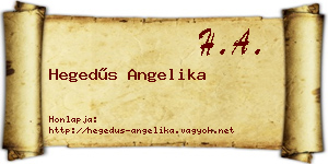 Hegedűs Angelika névjegykártya